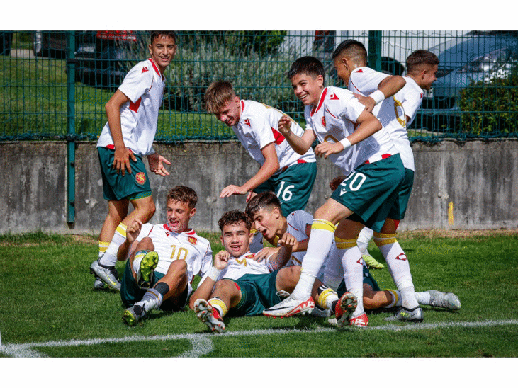 България U15 победи Черна гора U15 с категоричното 6:0
