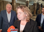 Наталия Киселова коментира в Перник предстоящата ротация на председателя на Народното събрание Наталия Киселова коментира в Перник предстоящата ротация на председателя на Народното събрание