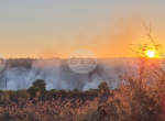 Пожарът между котленските села Градец и Медвен е локализиран, но гасенето ще продължи през цялата нощ и в петък