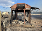 ОБНОВЕНА Пожар гори на гарата в село Горно Сахране, преустановено е движението на влаковете в участъка Тъжа – Сахране