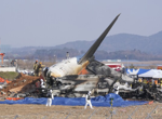 Plane burst into flames after skidding off runway at an airport in South Korea, killing at least 47