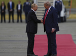 For Trump and Putin, handshakes on a red carpet and a joint limo ride, then an abrupt ending