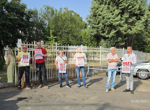 Протест в подкрепа на Ива Михайлова пред съда в Кочани