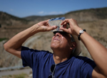 Millions flock to viewing spots in Spain, UK and Iceland