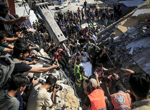 At least 16 killed after building in Gaza City damaged by Israeli strikes collapses
