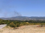 Голям пожар затвори Подбалканския път край Сливен