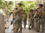 Police fire crowd dispersal projectiles at LA protesters