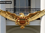 Trump posts apparent AI-generated image of large, golden eagle affixed to Truman Balcony