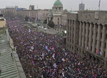 Protesters rally in Belgrade over deadly train station awning collapse