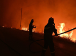 Three firefighters die battling wildfires in Greece