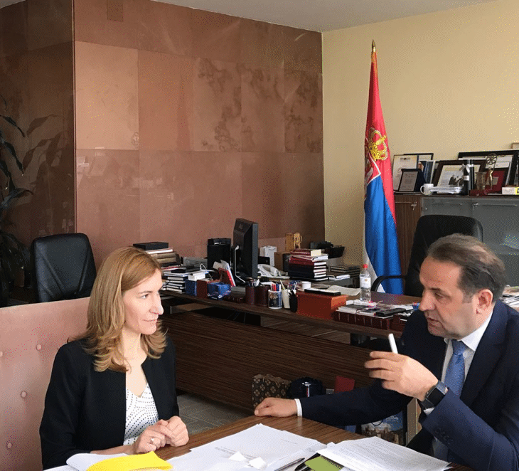 Николина Ангелкова проведе среща със сръбския си колега Расим Ляич