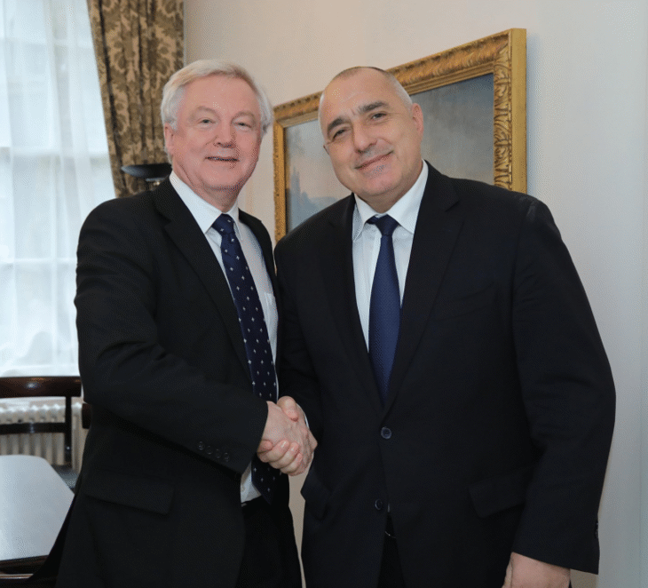 Премиерът Бойко Борисов се срещна с представители на правителството на Великобритания