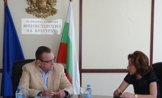 Министърът На Културата Д-Р Петър Стоянович Се Срещна С Посланика На България В Австрия Елена Шекерлетова