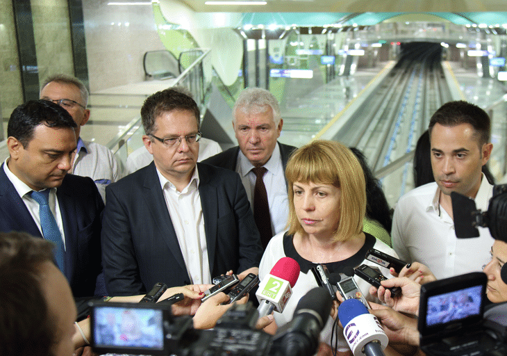 Фандъкова: С новата отсечка на метрото още над 20 хил. души дневно ще ползват този транспорт