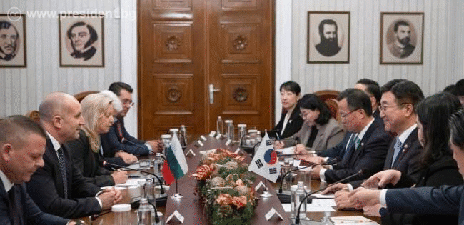 Румен Радев: България има интерес да използва опита на Република Корея за повишаване на ефективността на публичната администрация