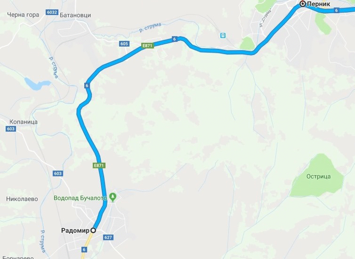 Утре се отварят офертите за укрепване на свлачището при 72-ти км на път I-6 Радомир - Перник