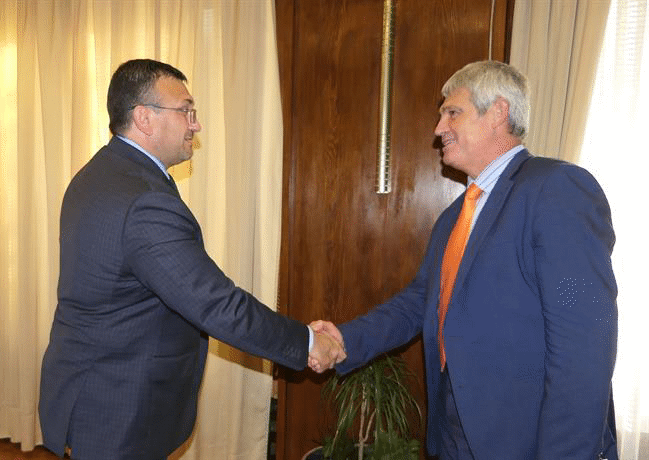 Министър Младен Маринов се срещна с президента на КНСБ