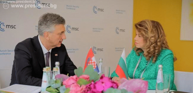 Президентът Илияна Йотова се срещна с хърватския министър-председател Андрей Пленкович