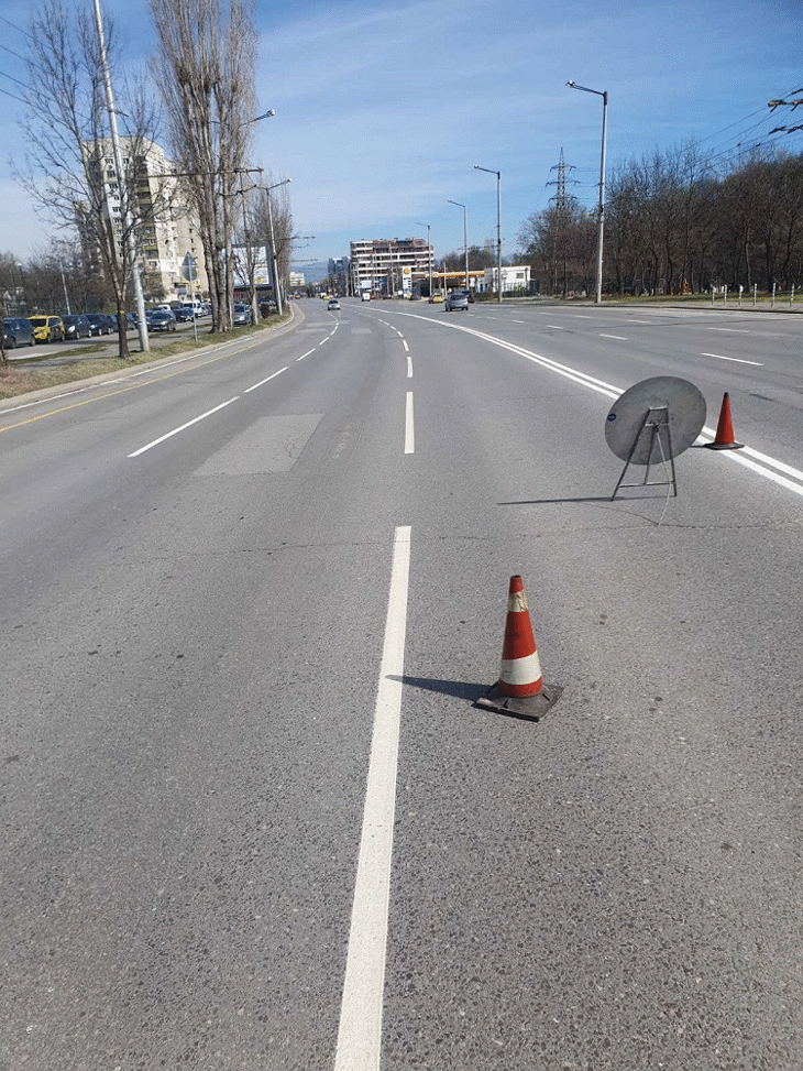 Започна пролетното обновяване и полагане на пътна маркировка в града