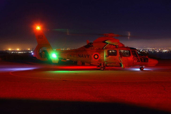 Екипажите на вертолетите “Panther” повишават подготовката си за участие  в денонощните дежурства по ВМС