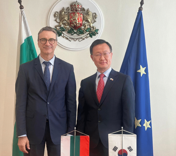 Министър Трайчо Трайков и посланикът на Република Корея у нас Н.Пр. Донг-бе Ким: стратегически проекти и нови инвестиции в енергетиката