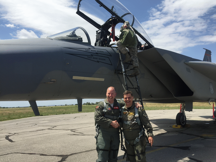 Председателят на Комисията по отбрана ген. Константин Попов участва в седмата летателна тренировка „Тракийски орел“