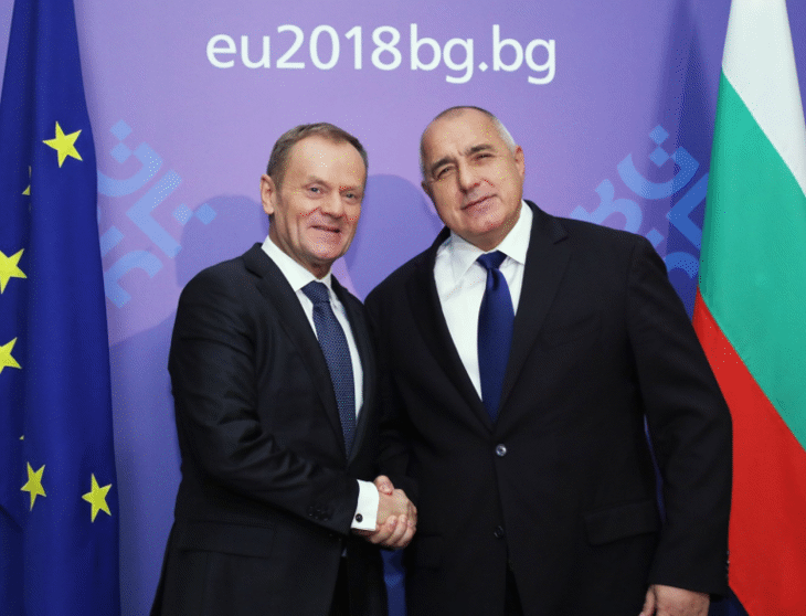 Премиерът Борисов се срещна с председателя на Европейския съвет Доналд Туск