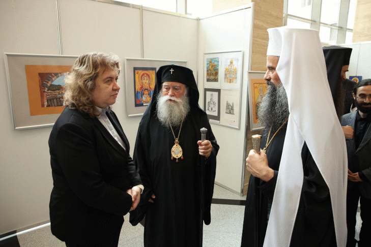 Председателят на Народното събрание Наталия Киселова и патриарх Даниил откриха благотворителната изложба „Деца рисуват за деца“