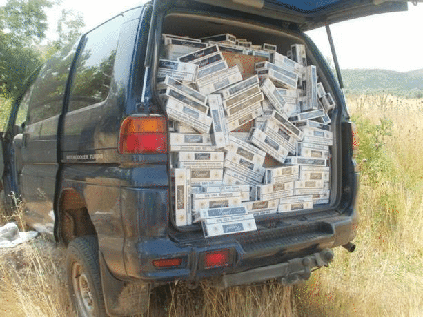 Гранични полицаи и антимафиоти откриха 25 000 кутии контрабандни цигари