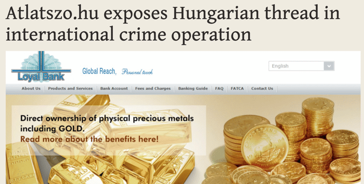 Унгарският сайт Atlatszo.hu разкрива унгарска следа в международна престъпна операция