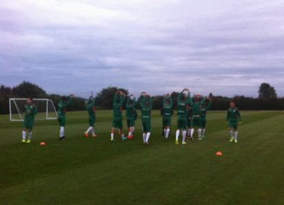 България U19 проведе първата си тренировка в Англия