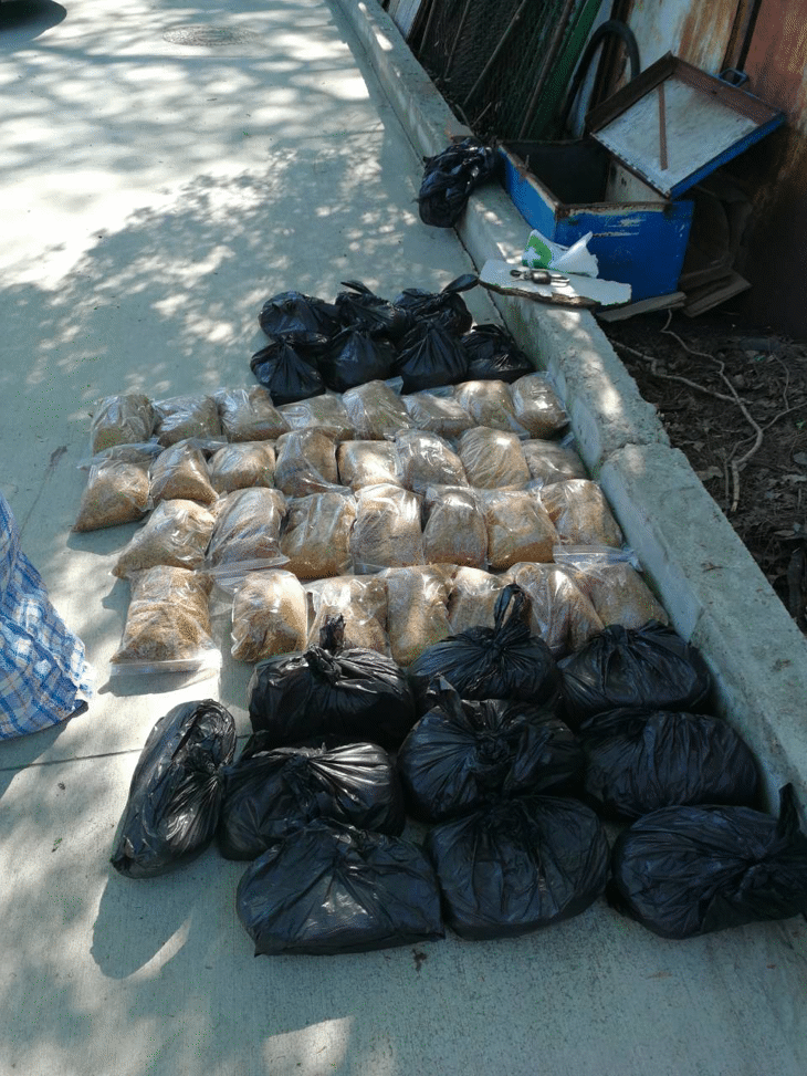 Нелегален тютюн, скрит във вкопан сандък, задържаха митнически служители насред голям пазар в Пловдив