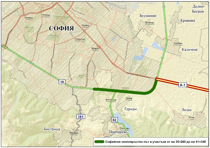 12 са кандидатите за строителен надзор при изграждането на участъка от Софийския околовръстен път - от връзката с АМ „Тракия“ до ж. к. „Младост“