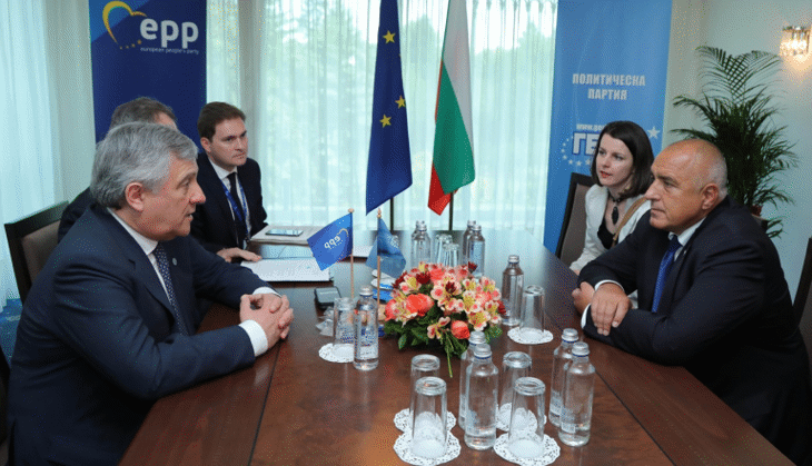 Премиерът Бойко Борисов се срещна с председателя на ЕП Антонио Таяни