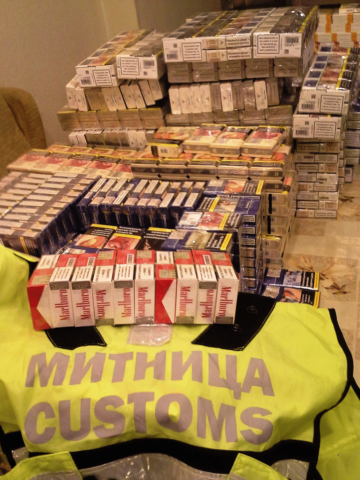 Незаконен износ на 3570 кутии цигари предотвратиха митнически служители на ГКПП-Дунав мост 1