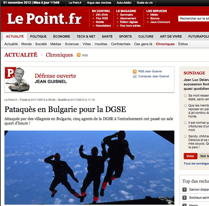 Le Point: Българската издънка на френските разузнавачи