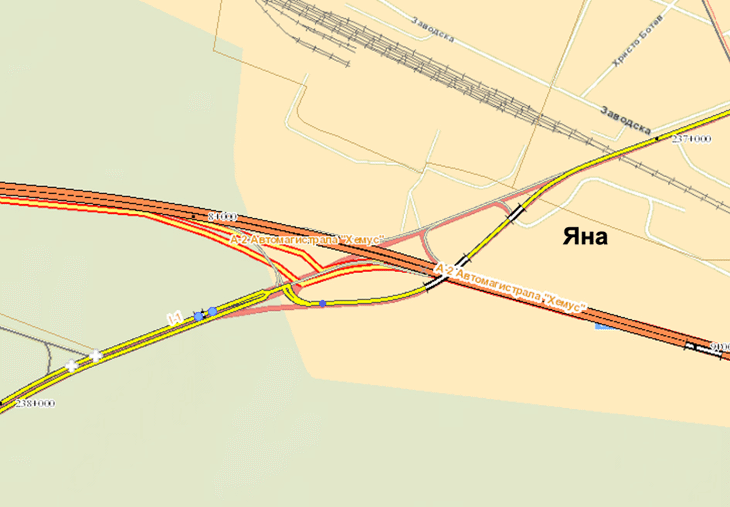 Ограничено е движението в двете посоки по АМ "Хемус" при км 4