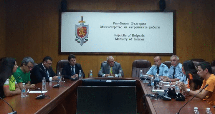 Ръководството на МВР проведе среща с контактна група от шествието на велосипедистите