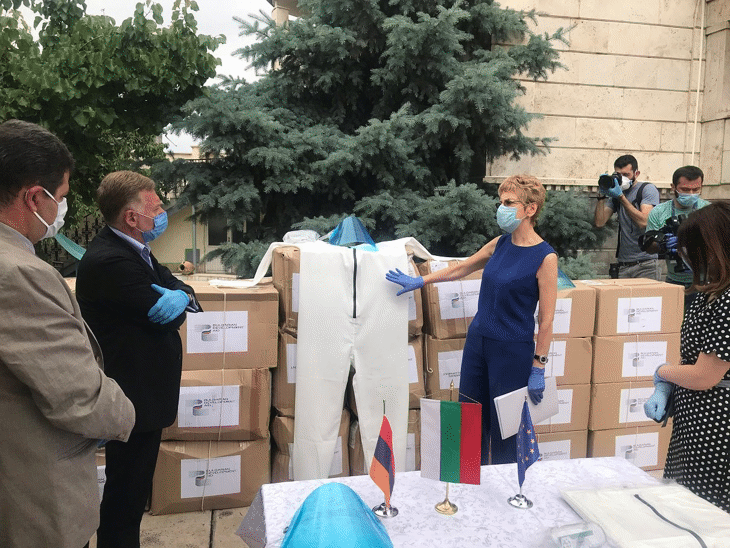 Армения благодари за предоставената хуманитарна помощ срещу коронавируса
