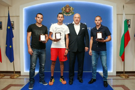 Министър Кралев награди призьорите от Европейското първенство по лека атлетика за младежи до 23 години
