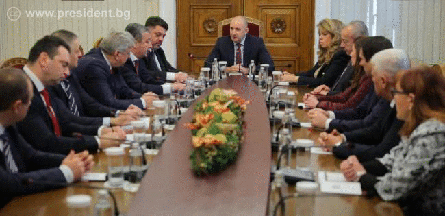 Президентът проведе консултации с представители на „БСП – Обединена левица“