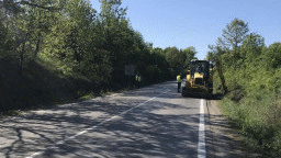 Започна обезопасяване на втори участък от път I-1 Видин - Ружинци, в района на село Скомля
