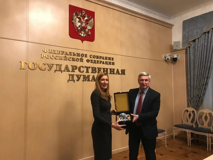 Министър Ангелкова проведе в Москва работна среща с първия зам.-председател на руската Държавна Дума Иван Мелников