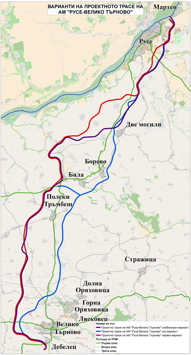 МОСВ одобри ОВОС на проекта за автомагистрала „Русе - Велико Търново“