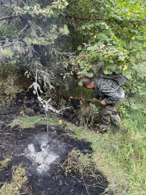 Продължават участието на Сухопътните войски и Военновъздушните сили в гасенето на големия горски пожар в планината Славянка