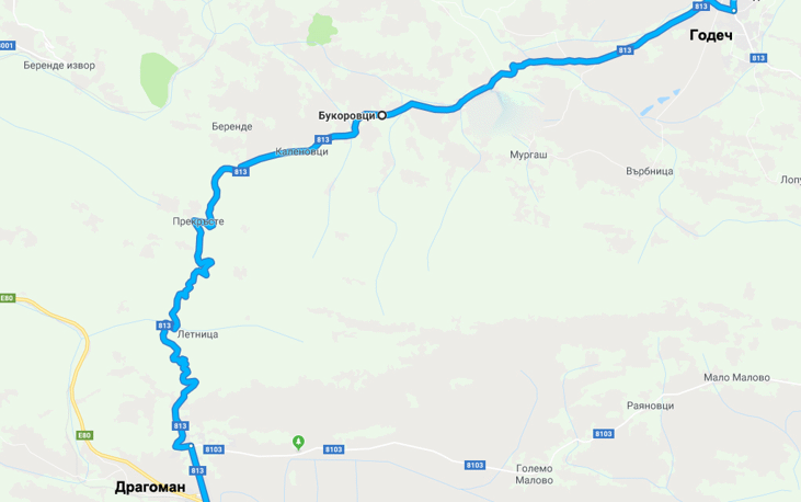 Над 10 млн. лв. ще се инвестират в ремонта на 21 км от път ІІI-813 Драгоман - Годеч. Строителните работи започнаха през 2017 г. и ще завършат тази година