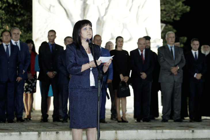 И днес Съединението остава символ на патриотичен и революционен подем, заяви председателят на Народното събрание Цвета Караянчева