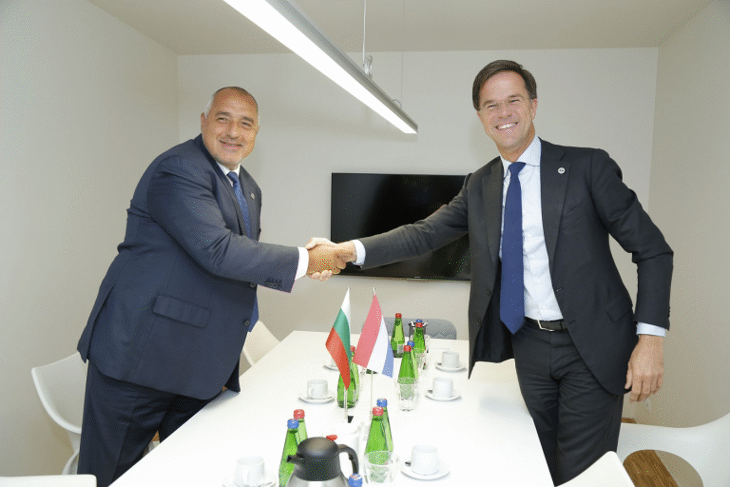 Марк Рюте към Борисов: Оценявам високо усилията, които България полага в борбата с контрабандата и корупцията