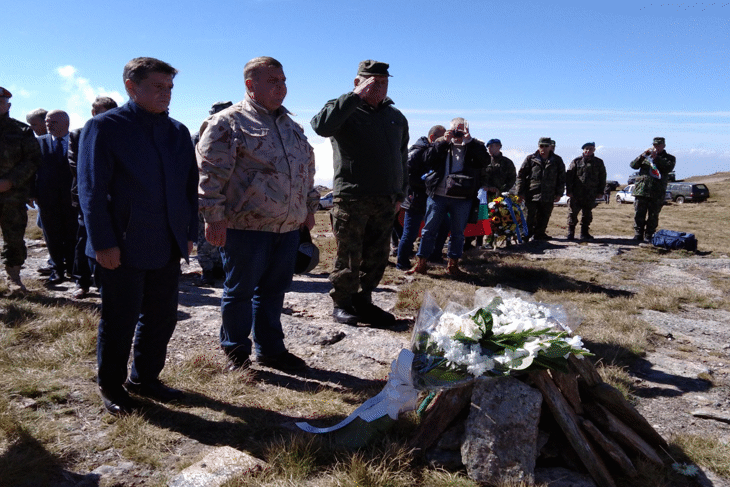 Председателят на Комисията по отбрана ген. Константин Попов присъства на възпоменателна церемония за 102 години от сраженията на връх Каймакчалан