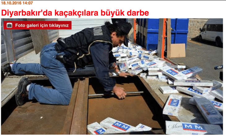 Турция пак хваща контрабандни цигари на Булгартабак